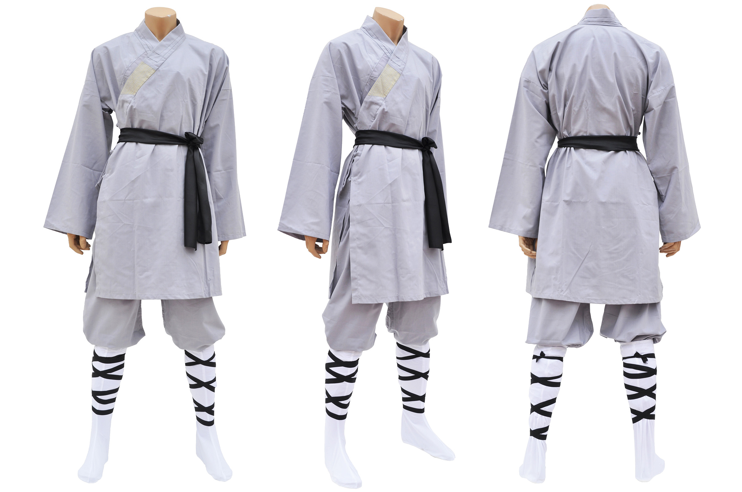 Shaolin Uniform, Grey Cotton 