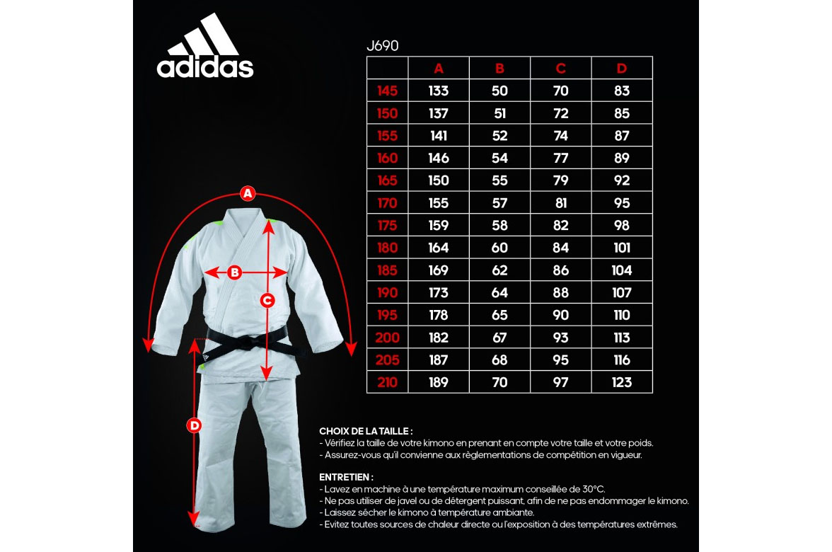 Adidas J500 Training Judo Gi Junior White BlackAAG000781O4