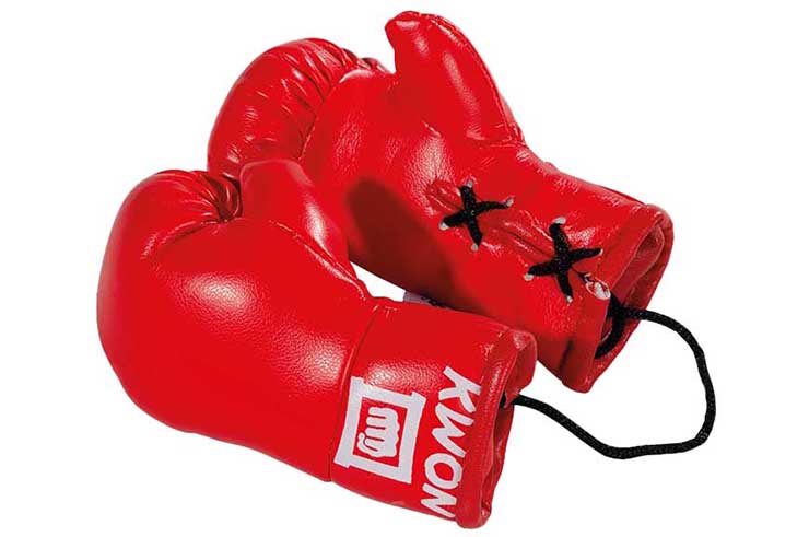 Mini boxing gloves - For rear-view mirror