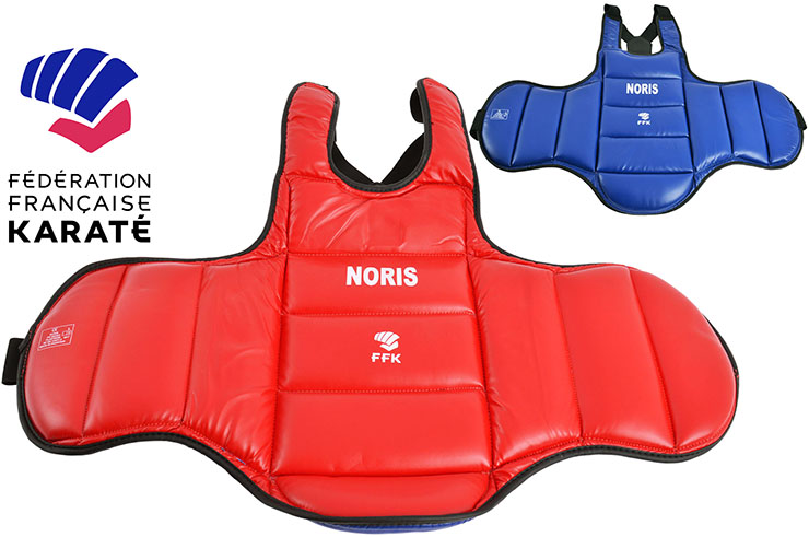 Protective Reversible Karate Vest - FFK, Noris