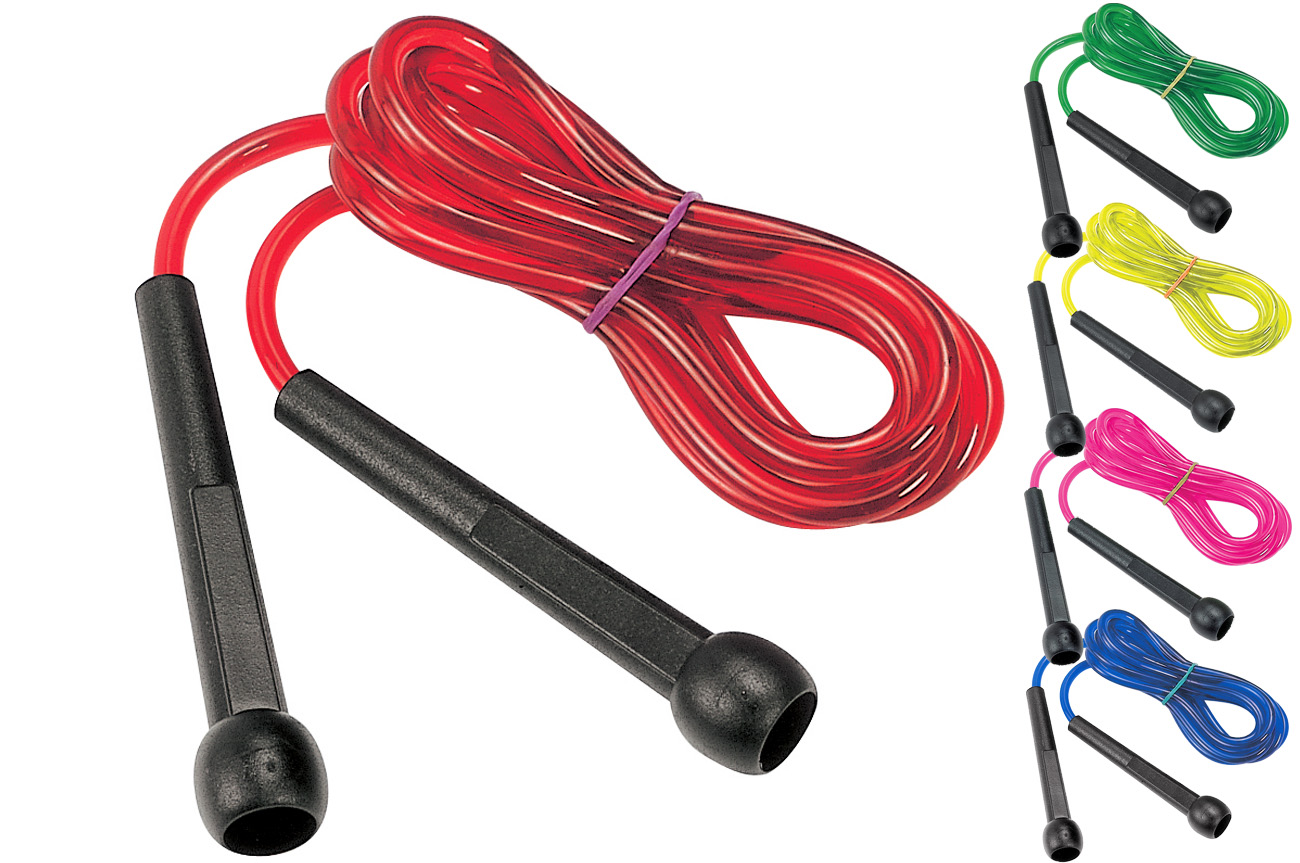 Corde à Sauter avec Poignées ergonomiques - Corde sport fitness Couleur -  Rouge