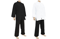 Vestido Kung fu, Tai Chi Cortar Luta, Algodão Grosso