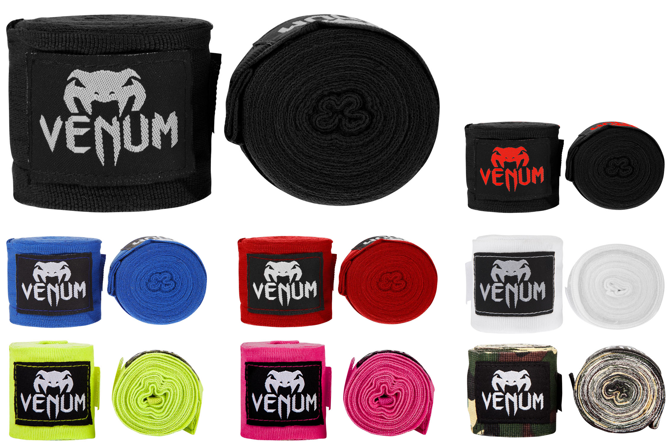 Bandes de Boxe Venum Kontact - 4.50 m - Noir – Venum France