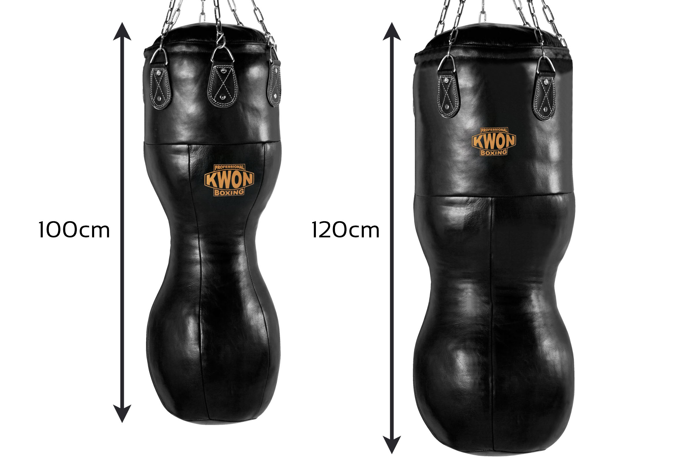 REMPLI 100cm Sac de frappe en cuir synthétique pour la boxe et le kick  boxing ALLROUND