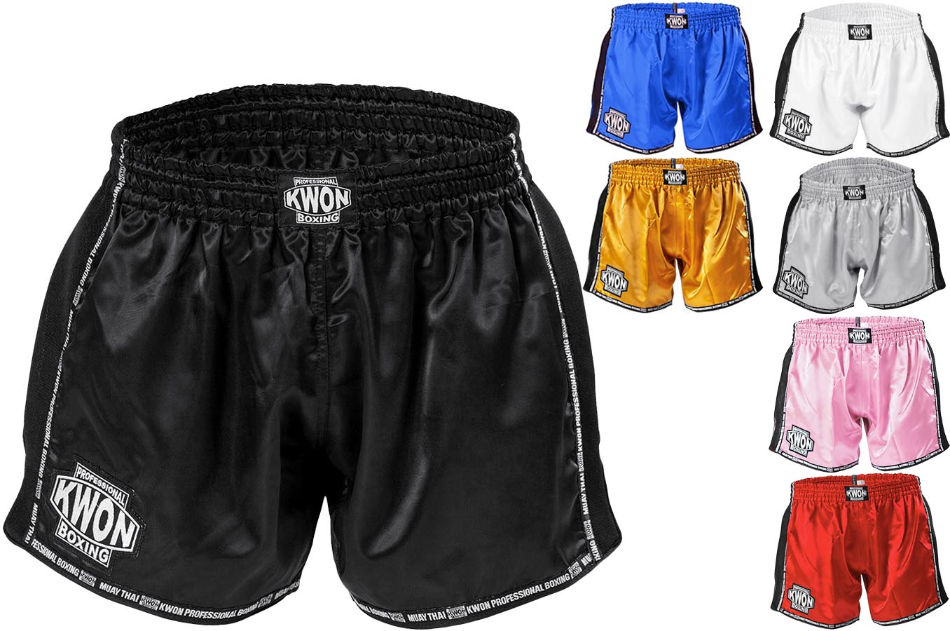 Muay Thai and Kick boxing shorts, Black light - TC67, Metal Boxe 