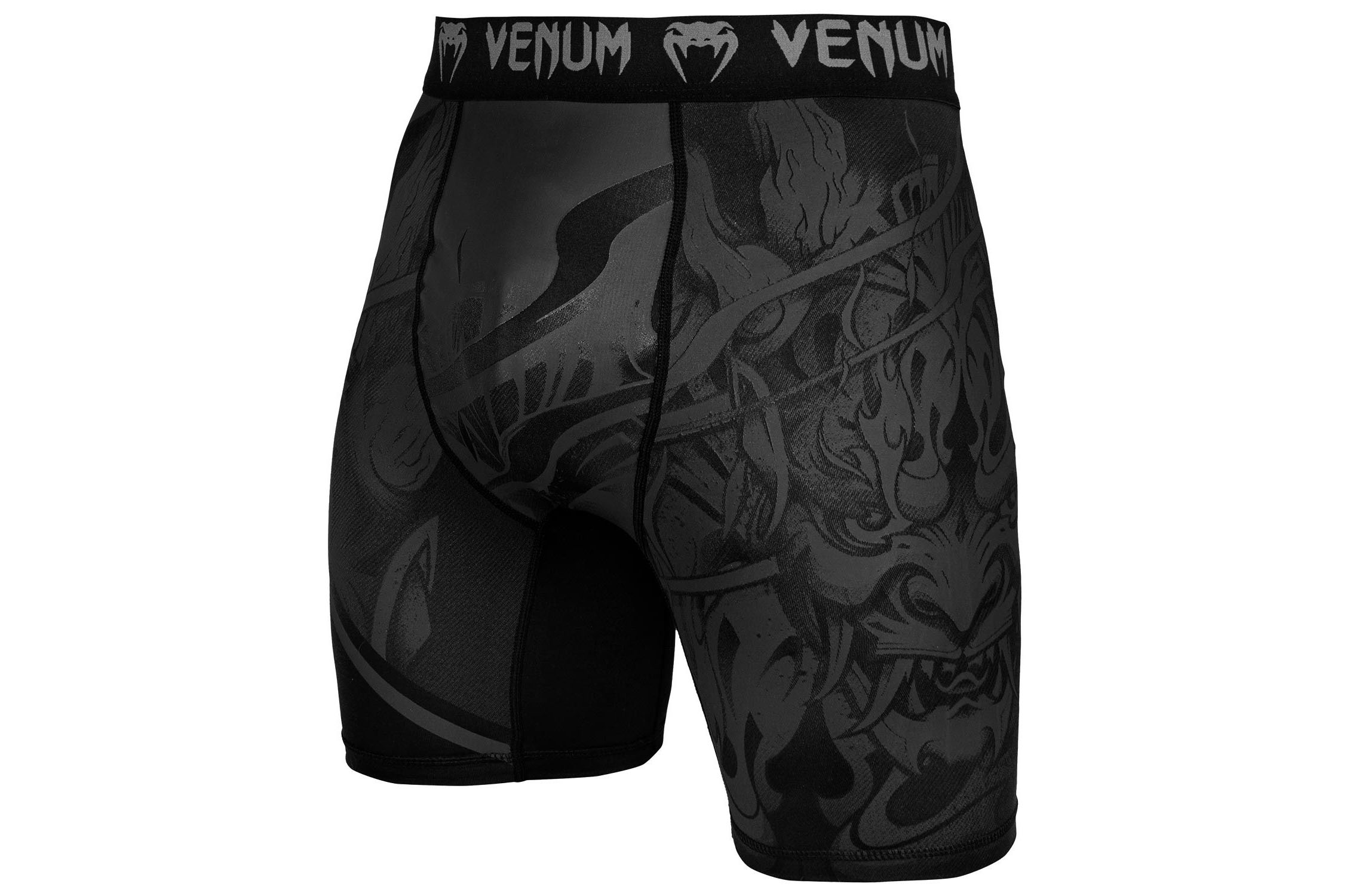 black compression shorts