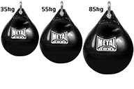 Saco de boxeo relleno de agua waterpro punchbag premium 85 kg negro
