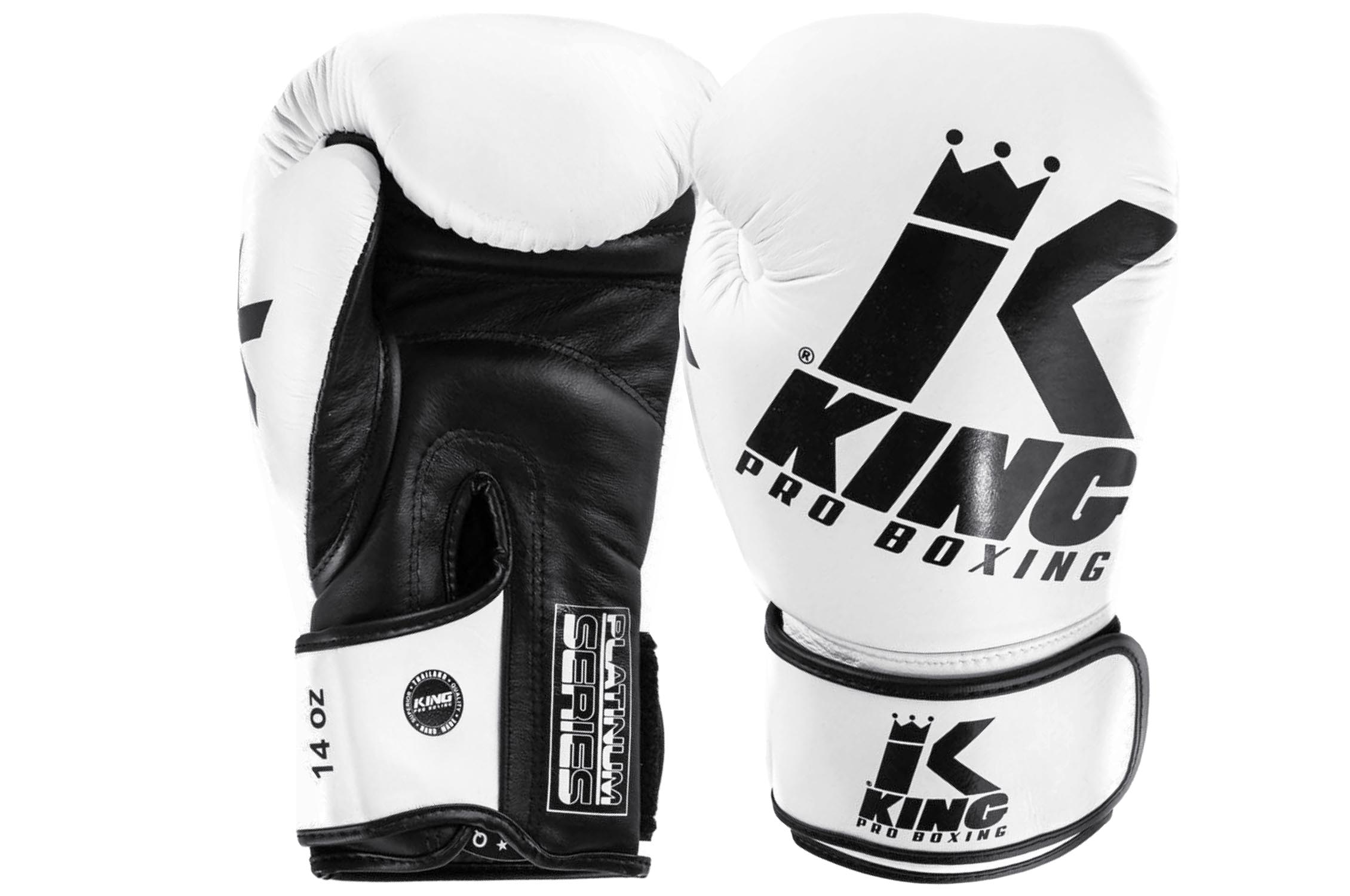 Gants de Boxe, Cuir - Platinium, King Pro Boxing 