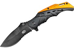 Tactical Pocket Knife - Black & Gold