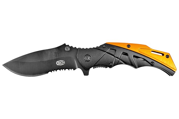 Tactical Pocket Knife - Black & Gold