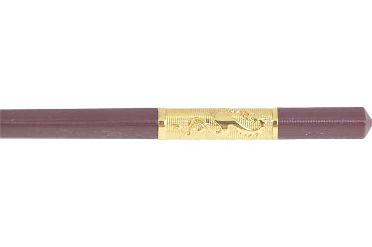 Pair of Kuàizi chopsticks, Bordeaux & gilded - Dragon