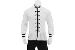 White & black Taiji top, Classic fabric