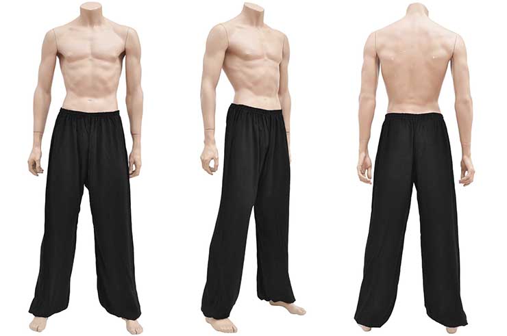 Kung-fu, Wushu Pants, Viscose+Cotton, Grey