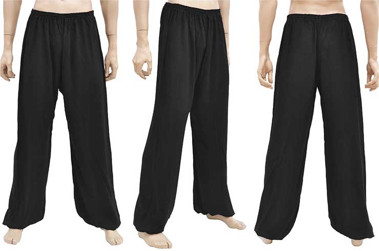 Kung-fu, Wushu Pants, Viscose+Cotton, Grey