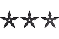 Rubber Ninja Stars are for practicing shuriken throwing - Enso