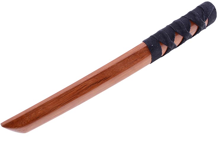 Tanto with braided handle, Red oak