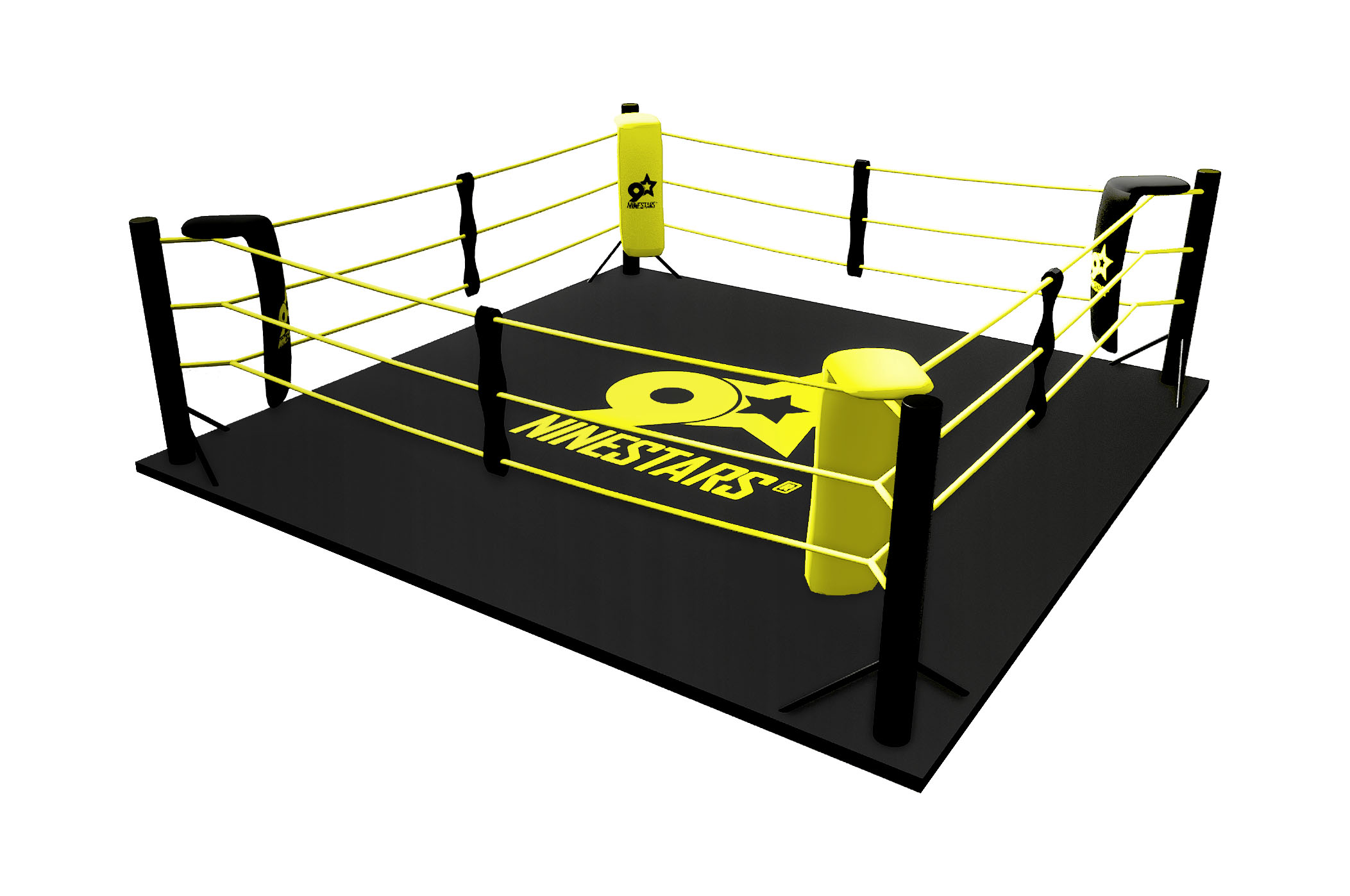 boxing ring on floor