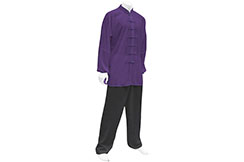 Traje de Tai Chi - Clásico, 170cm (Parte superior morada)