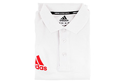 Polo manches courtes, Community Line, blanc taille S - ADITS332, Adidas