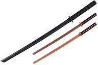 Bokken Poignée Tressée, Katana Bois - Modèle léger (380 gr