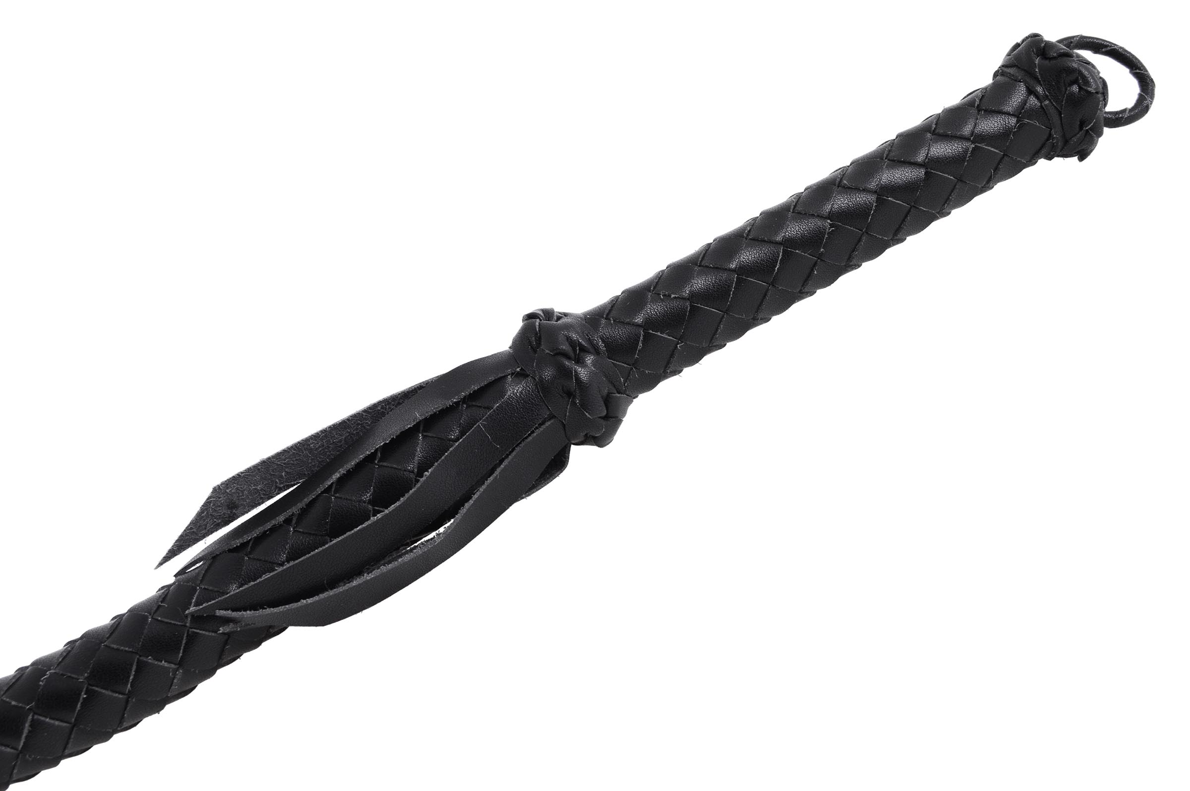 fouet en cuir Long (250-260 cm). ⚔️ Boutique Épées