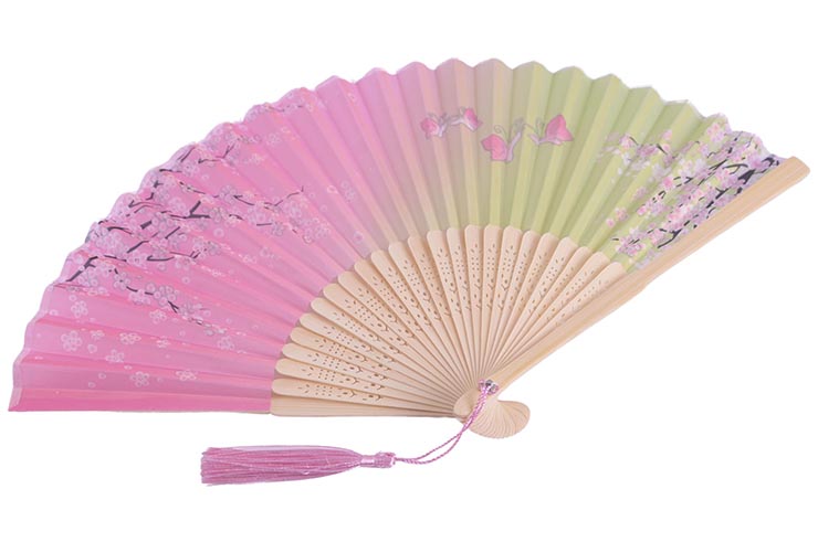 Light Summer fan, Gradient pink/yellow