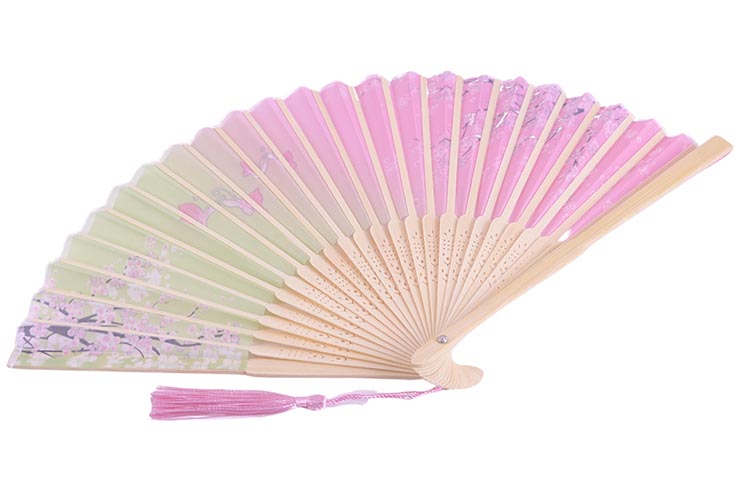 Light Summer fan, Gradient pink/yellow