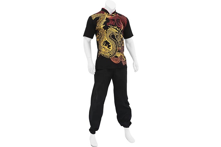 Haut Chang Quan Homme, Dragons - Cotton haut de Gamme