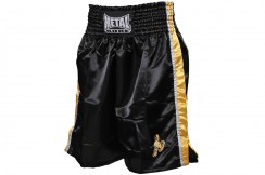 Short Boxe Inglês, Preto Gold - MB64PRO, Metal Boxe