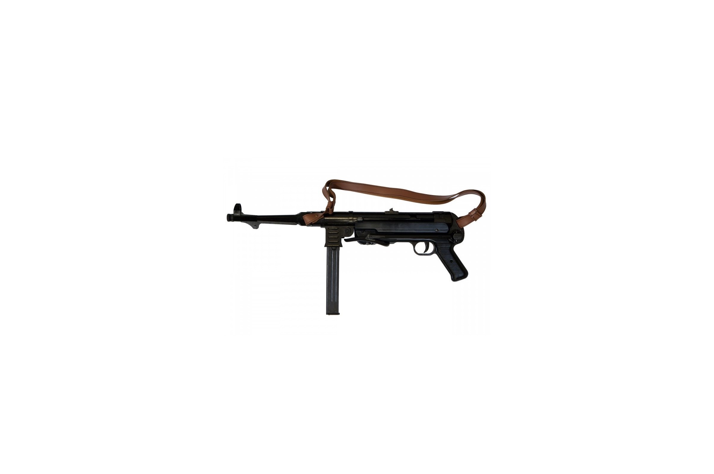 Pistolet mitrailleur avec lanière, Métal & plastique - Réplique