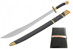 Kungfu Training Sword, With Scabbard - Semi Flexible (Oxidised Attachment)