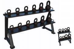 Kettlebell Storage Rack, LeaderFit