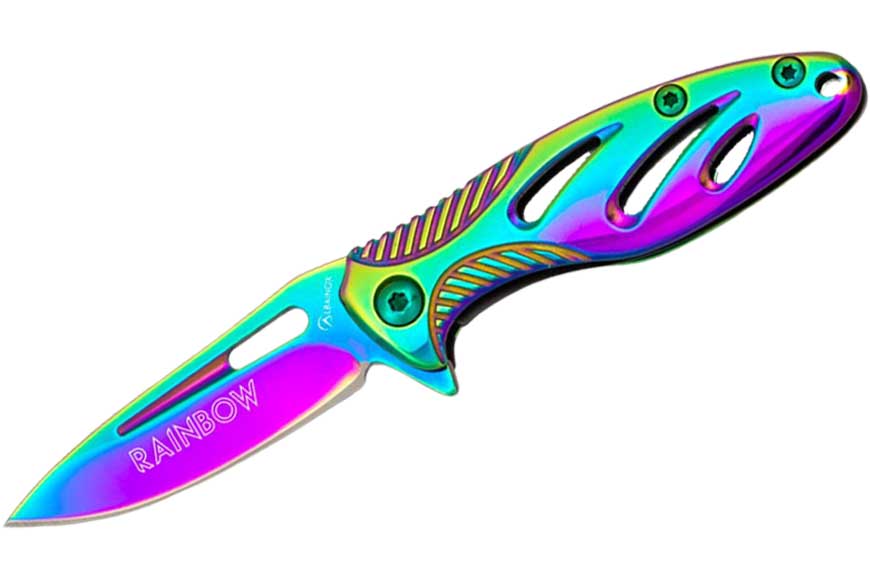 Folding knife, Aurora - Rainbow, Albainox