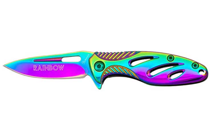 Folding knife, Aurora - Rainbow, Albainox