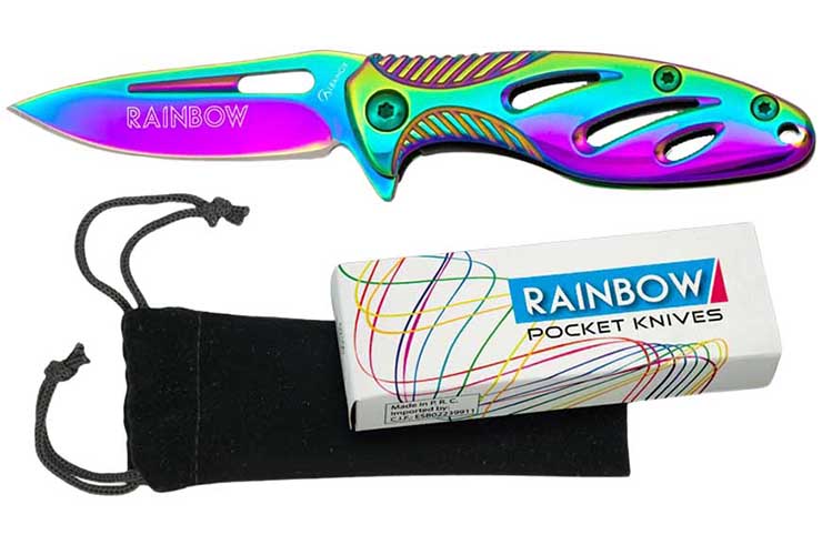 Folding knife, Aurora - Rainbow, Albainox