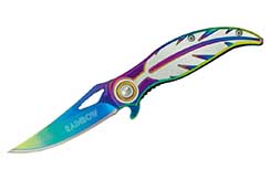 Notch knife, Feather - Rainbow, Albainox