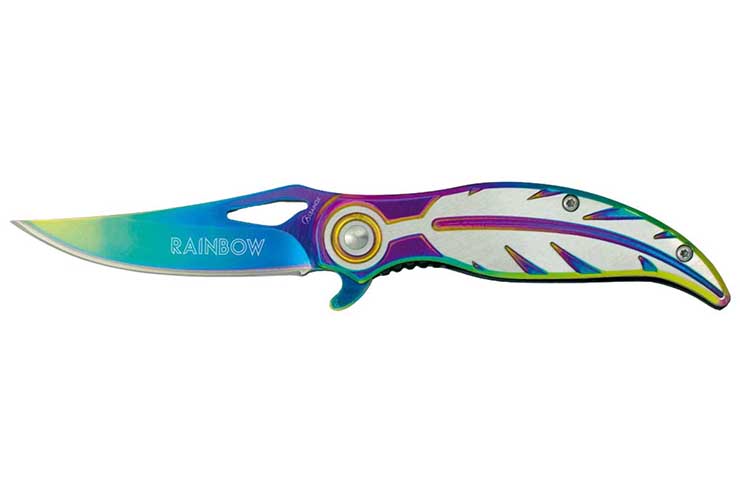 Notch knife, Feather - Rainbow, Albainox