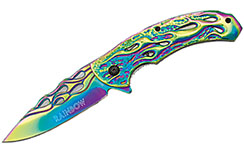 Pocket Knife, Full Fire - Rainbow, Albainox