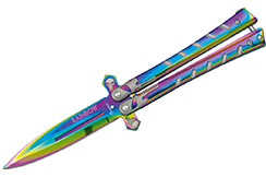 Butterfly Knife, Crane - Rainbow, Albainox