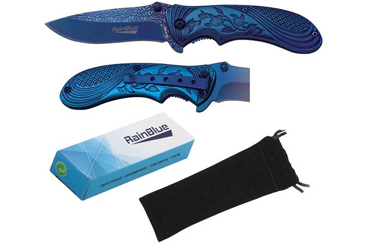 Pocket knife, Water Flower - RainBlue, Albainox