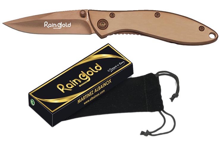 Gold tactical knife - RainGold, Albainox