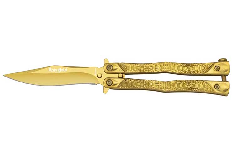 Golden Butterfly Knife - RainGold, Albainox