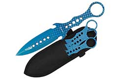 Casting daggers, Scales (set of 3) - RainBlue, Albainox