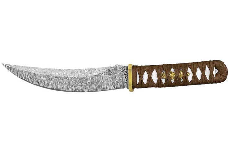 Japanese-style knife, Tsukamaki - Damascus steel, Tokisu