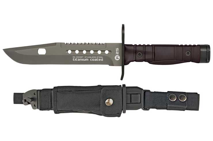 Tactical knife, with sharpening kit - Bayonet, K25