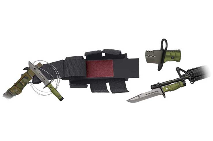 Tactical knife, with sharpening kit - Bayonet, K25