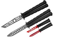 Dummy butterfly knife, Training - Stainless steel, K25