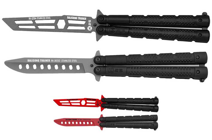 Dummy butterfly knife, Training - Stainless steel, K25