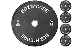 Olympic Disc, Rubber Bumper (5 to 25kg), Boxn'core - LeaderFit